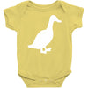 cool duck retro Baby Onesie