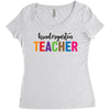 Kindergarten Teacher Women's Triblend Scoop T-shirt