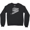 some game involving falling blocks in the style of m.c. escher Crewneck Sweatshirt