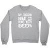 my indian name is runs with beer Crewneck Sweatshirt