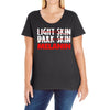 team melanin1 Ladies Curvy T-Shirt