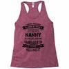 Super Cool Nanny Of A Freaking Awesome Granddaughter Racerback Tank