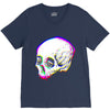 skull glitch V-Neck Tee