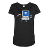 blue screen of death Maternity Scoop Neck T-shirt