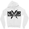 never surrender 2 Zipper Hoodie