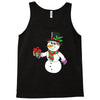 smiling snowman holding out christmas Tank Top