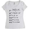 X-Mas Math Women's Triblend Scoop T-shirt