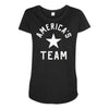 americas team Maternity Scoop Neck T-shirt