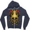 skull axe Zipper Hoodie
