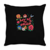 learn from the flowers Throw Pillow