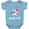 Born Unicorns-Born August Baby Bodysuit