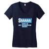 shhhhh this is my hangover shirt Women's V-Neck T-Shirt