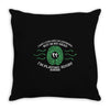 in my head i'm playing rugby Throw Pillow
