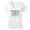 the tree isn't the only getting lit this christmas Women's V-Neck T-Shirt