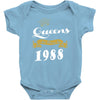 queens are born in 1988 Baby Onesie