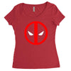 deadpool logo avengers marvel comics gift Women's Triblend Scoop T-shirt