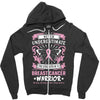 Never Underestimate The Strength Of A Breast Cancer Warrior Zipper Hoodie