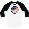 patriotic smiley face 3/4 Sleeve Shirt
