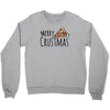 merry crustmas christmas pizza Crewneck Sweatshirt