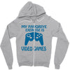 my favorite exercise is video games Zipper Hoodie