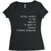 intelligence is the ability to adapt to change Women's Triblend Scoop T-shirt