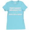personalised daddy Ladies Fitted T-Shirt