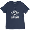The Best Father Was Born In January V-Neck Tee