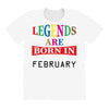legends are born february All Over Women's T-shirt
