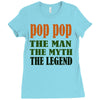 pop pop the man the myth the legend Ladies Fitted T-Shirt