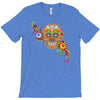 women's sugar skull purple T-Shirt