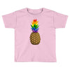 rainbow pineaplle Toddler T-shirt