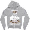 daddy and son not always eye to eye Zipper Hoodie