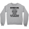 Super October Girl Crewneck Sweatshirt