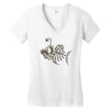 animal fishing tee graphic Women's V-Neck T-Shirt