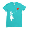 banksy style Ladies Fitted T-Shirt