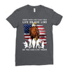 Honor Those Who Place Their Life On The Line Ladies Fitted T-Shirt
