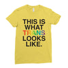 This Is What Trans Looks Like Ladies Fitted T-Shirt
