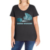 shark weekend Ladies Curvy T-Shirt