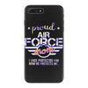 military, women's proud air force mom of her military son u iPhone 7 Plus Case