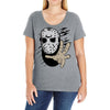 hockey mask halloween Ladies Curvy T-Shirt