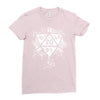 dungeons and dragons dice art Ladies Fitted T-Shirt
