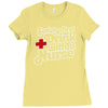 safety first drink with a nurse Ladies Fitted T-Shirt