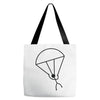 stick man skydiving Tote Bags