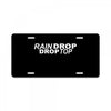 rain drop License Plate