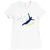 swan dive Ladies Fitted T-Shirt