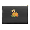 corgi pumpkin Accessory Pouches