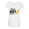 Butt Out Lung Cancer Awareness Maternity Scoop Neck T-shirt