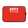 boys with tattoos Laptop sleeve