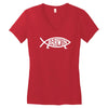 darwin'   fish Women's V-Neck T-Shirt