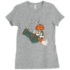 the falling italian Ladies Fitted T-Shirt